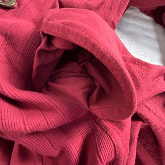 Lucky Lotus By Lucky Brand Womens Red Knit Cardigan Sweater 1X Shawl Collar NWOT - Picture 4 of 9